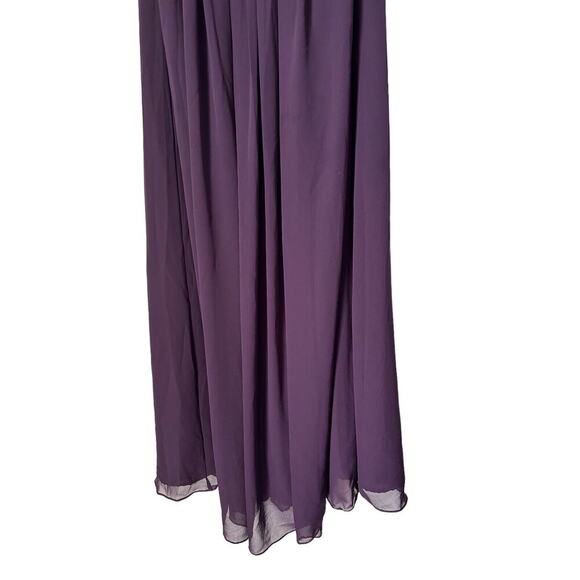 Bill Levkoff Dress Size 12 Chiffon Strapless Bridesmaid Evening Gown Formal Prom - Picture 3 of 9